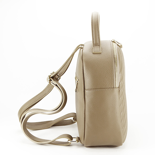Rucsac dama din piele naturala B-8955 121 Bej inchis [3]