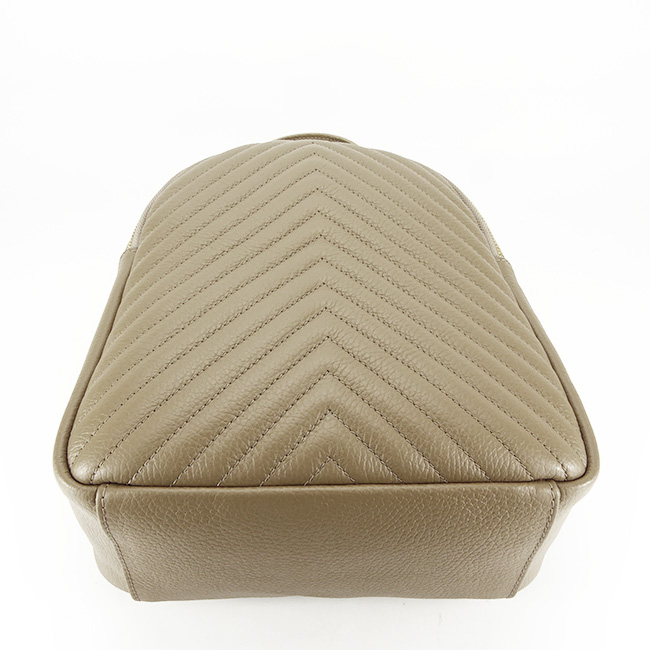 Rucsac dama din piele naturala B-8955 121 Bej inchis [5]
