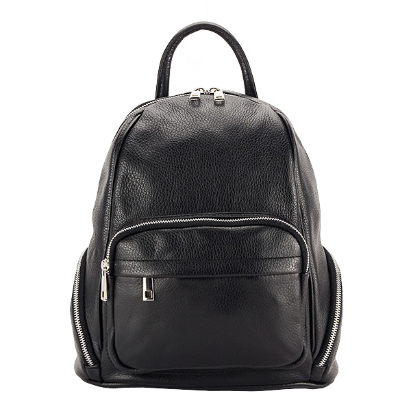 Rucsac negru din piele naturala B-9988 122 [2]