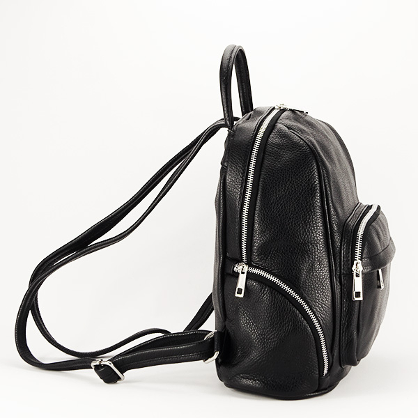Rucsac negru din piele naturala B-9988 122 [3]