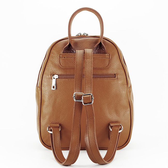 Rucsac dama din piele naturala B-8985 121 Cognac [4]