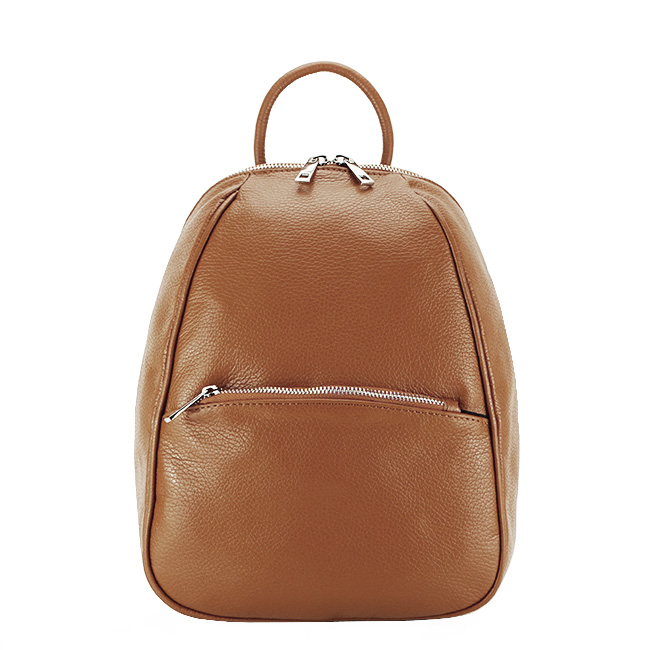 Rucsac dama din piele naturala B-8985 121 Cognac [2]