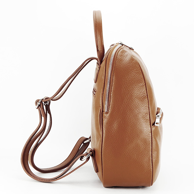 Rucsac dama din piele naturala B-8985 121 Cognac [3]