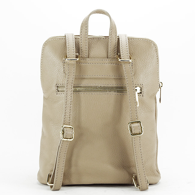 Rucsac dama din piele naturala Made in Italy B-1001 123 Bej [5]
