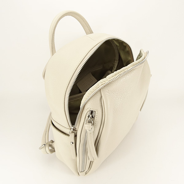 Rucsac crem din piele naturala B-9989 122 [6]