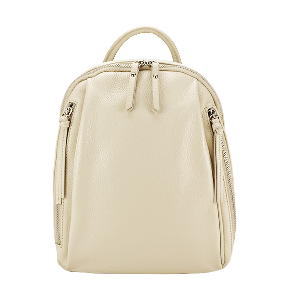 Rucsac crem din piele naturala B-9989 122 [2]