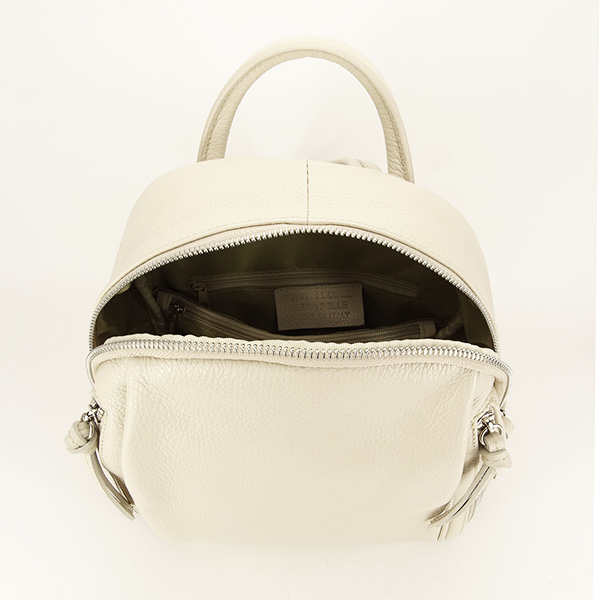 Rucsac crem din piele naturala B-9989 122 [7]