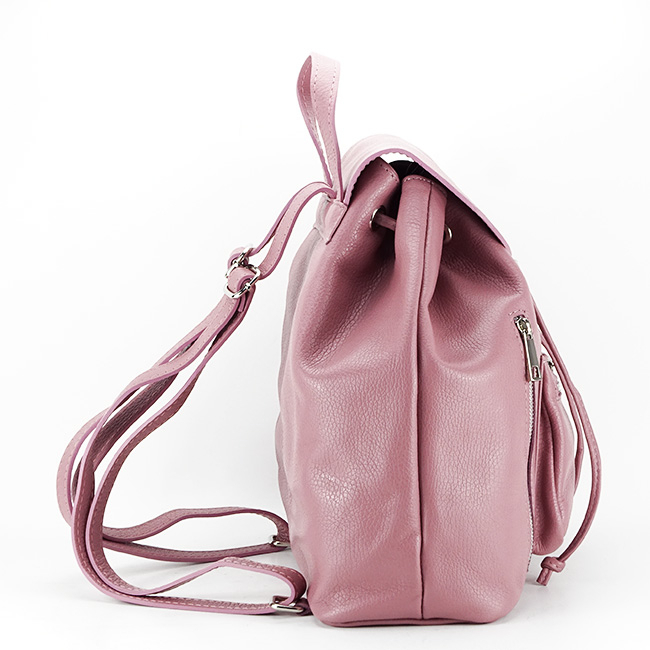 Rucsac dama din piele naturala B-9999 Made in Italy 122 Roz [3]