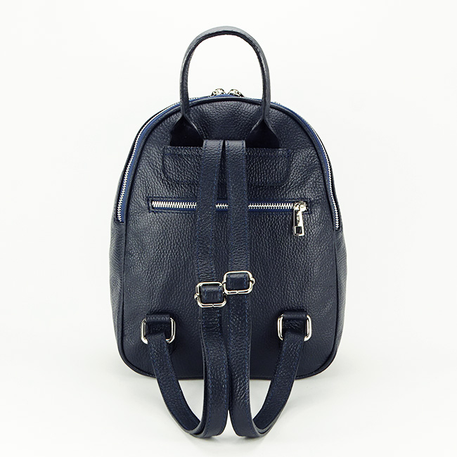 Rucsac dama din piele naturala B-8985 121 Bleumarin inchis [4]