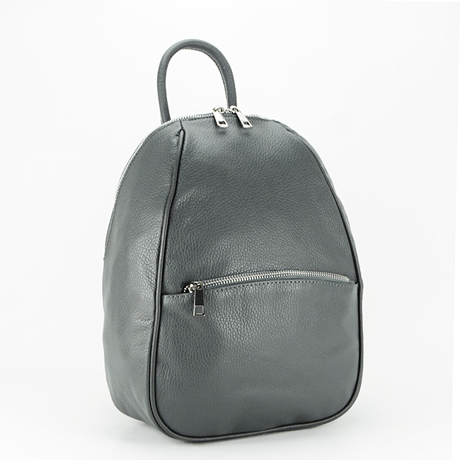 Rucsac dama din piele naturala B-8985 121 Gri inchis [2]