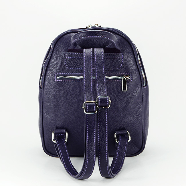 Rucsac dama din piele naturala B-8985 121 Mov inchis [4]