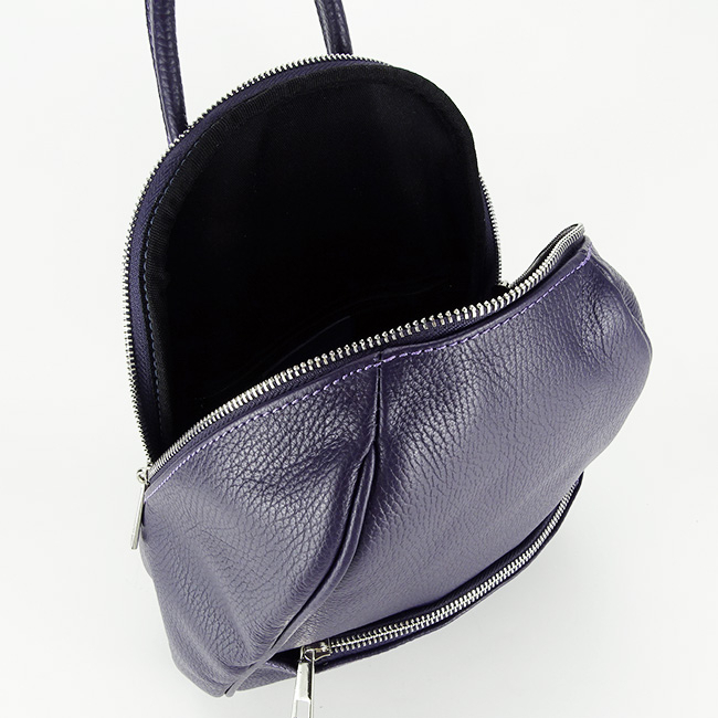 Rucsac dama din piele naturala B-8985 121 Mov inchis [7]