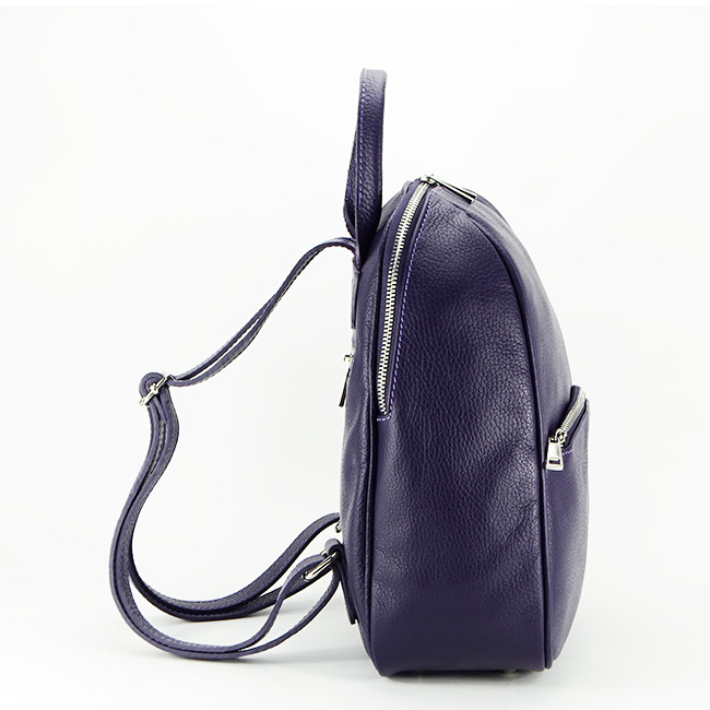 Rucsac dama din piele naturala B-8985 121 Mov inchis [3]