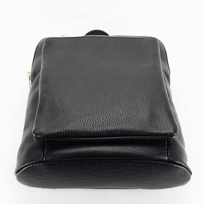 Rucsac convertibil in geanta din piele naturala B-1001 123 negru [6]
