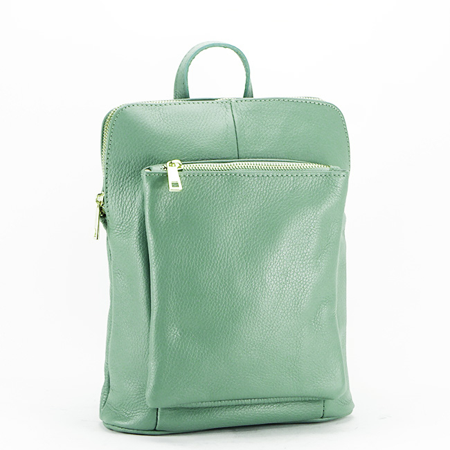 Rucsac dama din piele naturala Made in Italy B-1001 123 Verde [3]