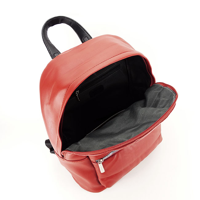 Rucsac dama cu aspect matlasat B-6608-3 18 Caramiziu [7]