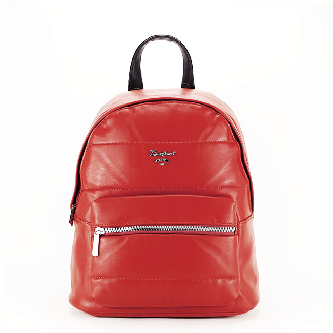 Rucsac dama cu aspect matlasat B-6608-3 18 Caramiziu [2]