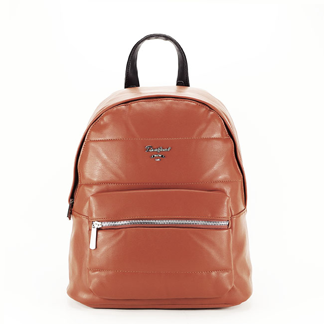 Rucsac dama cu aspect matlasat B-6608-3 18 Cognac [2]