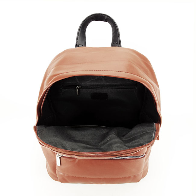 Rucsac dama cu aspect matlasat B-6608-3 18 Cognac [6]
