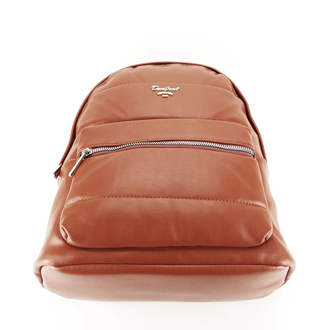 Rucsac dama cu aspect matlasat B-6608-3 18 Cognac [5]