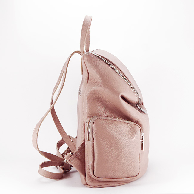 Rucsac din piele naturala Made in Italy B-8961 122 Roz [3]