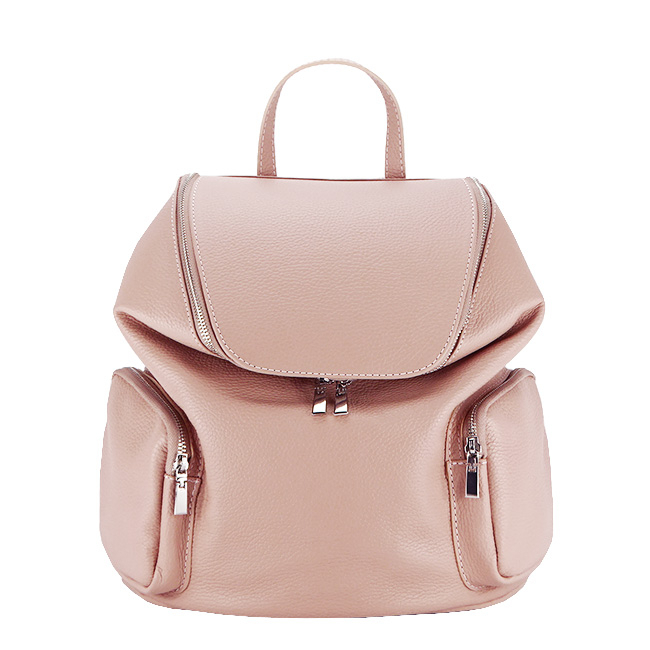 Rucsac din piele naturala Made in Italy B-8961 122 Roz [2]