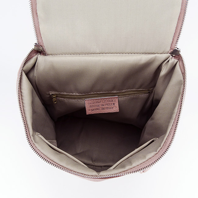 Rucsac din piele naturala Made in Italy B-8961 122 Roz [6]