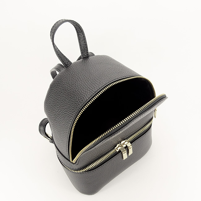 Rucsac negru mic din piele naturala B-8979 122 [7]
