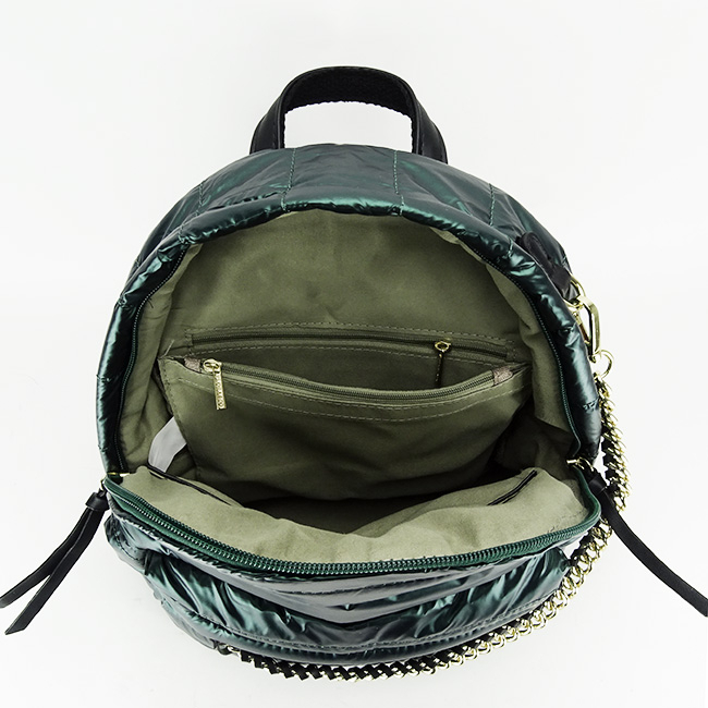 Rucsac verde metalizat FLORA&Co Paris B-7006 119 [7]