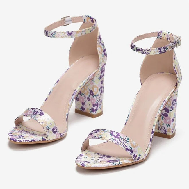 Sandale albe cu imprimeu floral 6816 -128 [5]