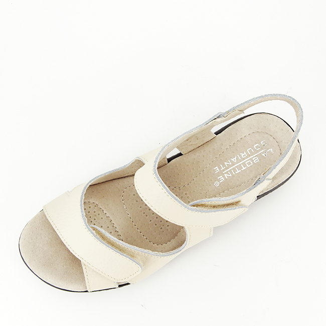 Sandale bej din piele naturala DLNY7858 M4 [8]