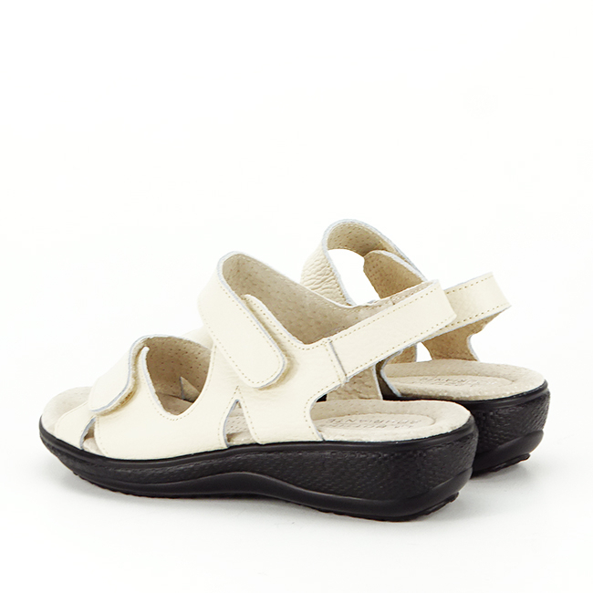 Sandale bej din piele naturala DLNY7858 M4 [3]