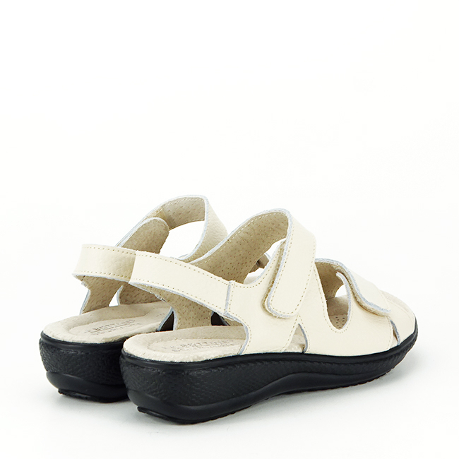 Sandale bej din piele naturala DLNY7858 M4 [5]