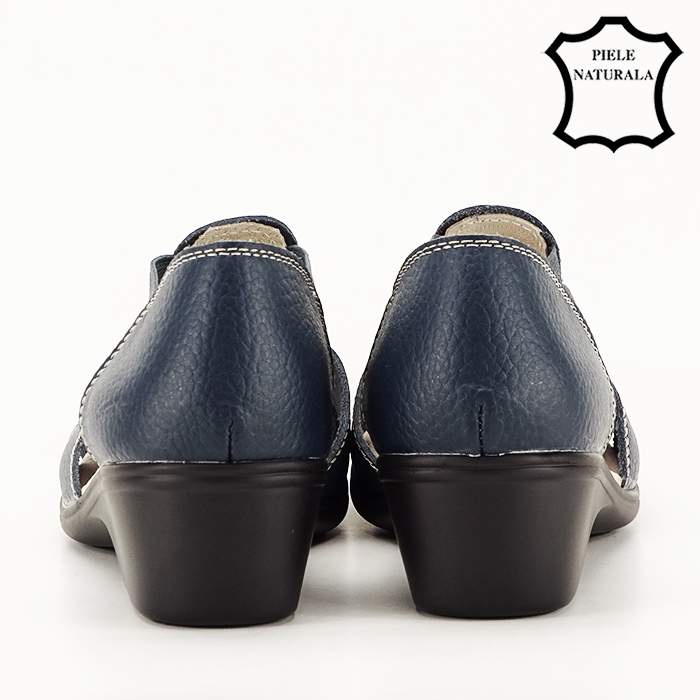 Sandale bleumarin din piele naturala Calypso 127 [5]