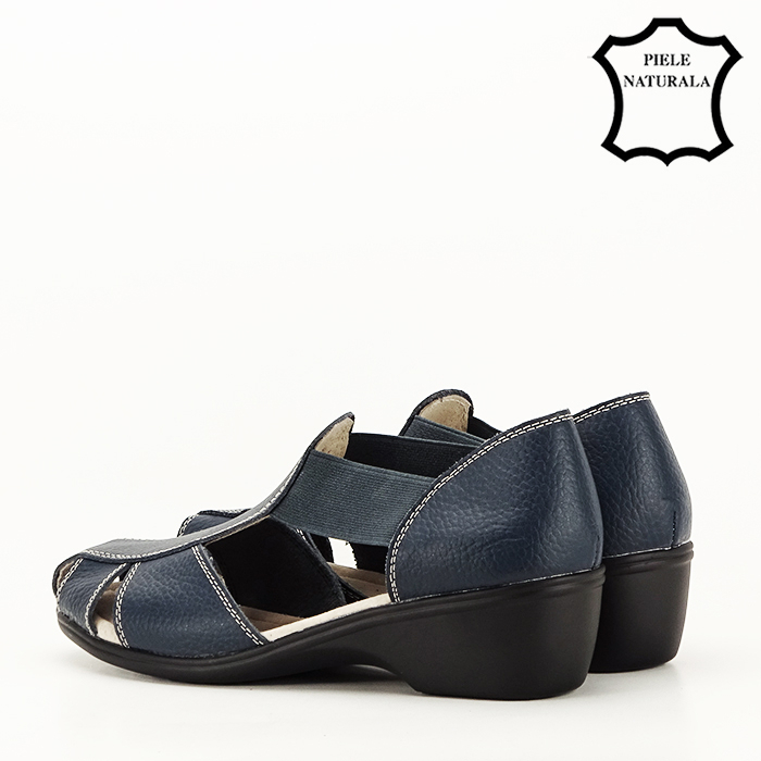Sandale bleumarin din piele naturala Calypso 127 [8]