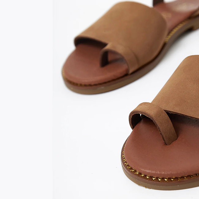 Sandale camel din piele naturala LH-360 M4 [4]