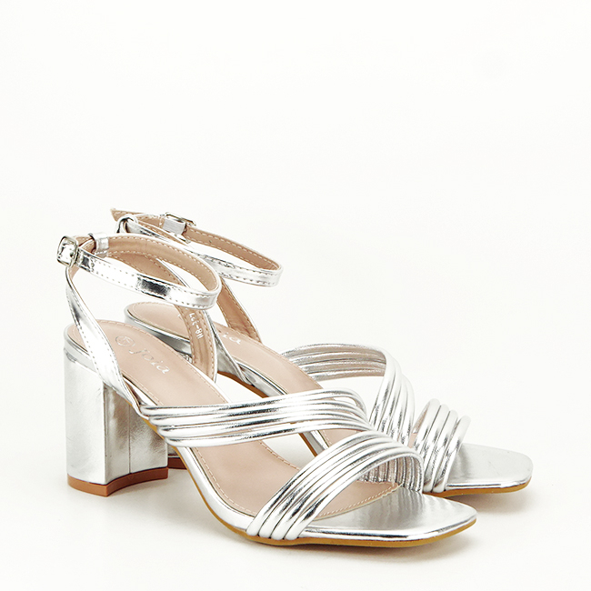 Sandale elegante argintii H8-327 125 [3]