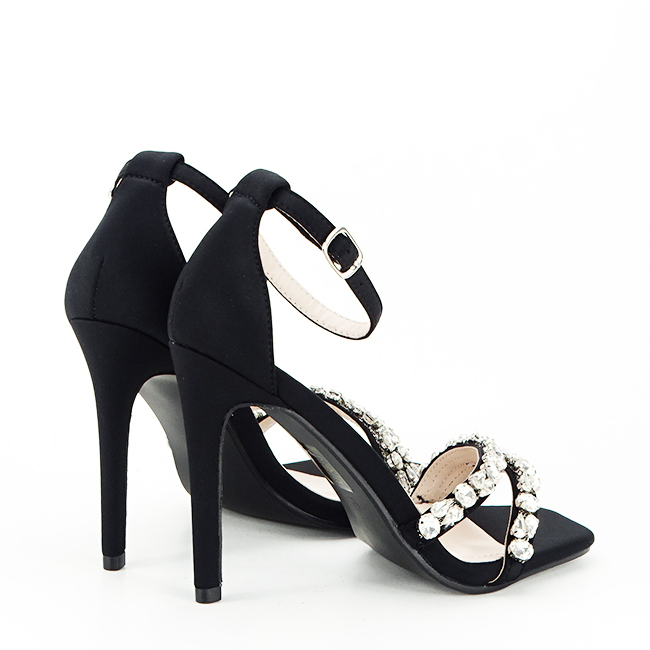 Sandale elegante negre cu pietricele 6826 126 [5]