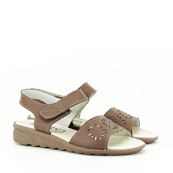 Sandale kaki din piele naturala Catis M5 [5]