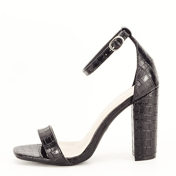 Sandale negre cu imprimeu Frida 132 [2]