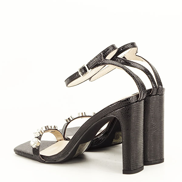 Sandale negre cu imprimeu Lola 130 [5]