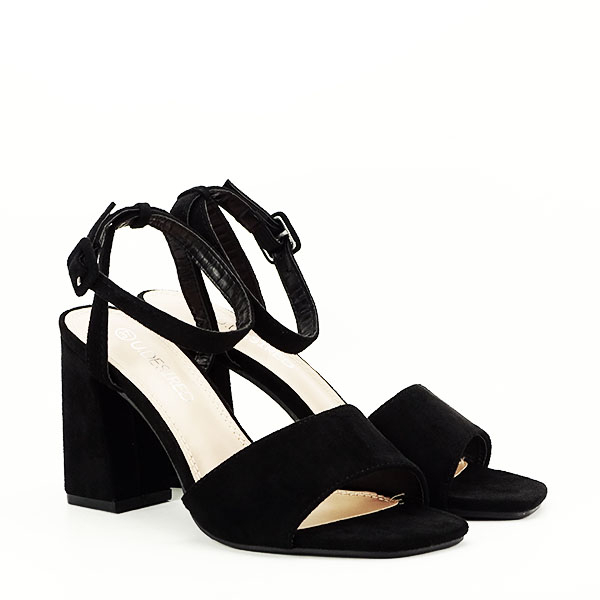 Sandale negre cu toc BL6522 131 [4]
