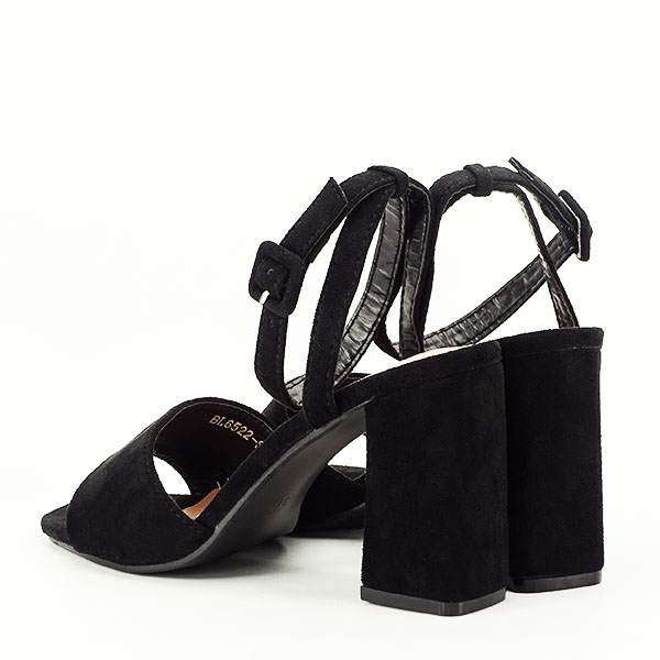 Sandale negre cu toc BL6522 131 [5]