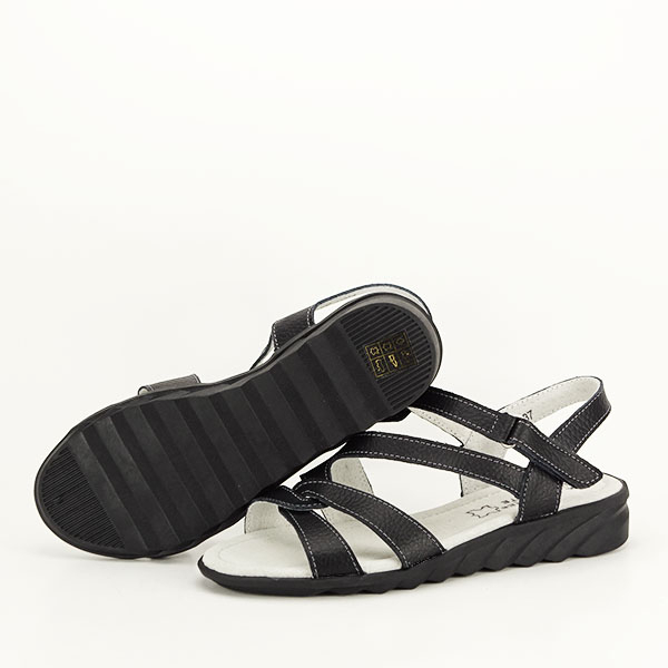Sandale negre din piele naturala Suzana M5 [7]