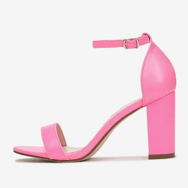 Sandale roz cu toc gros Ingrid 125 [5]