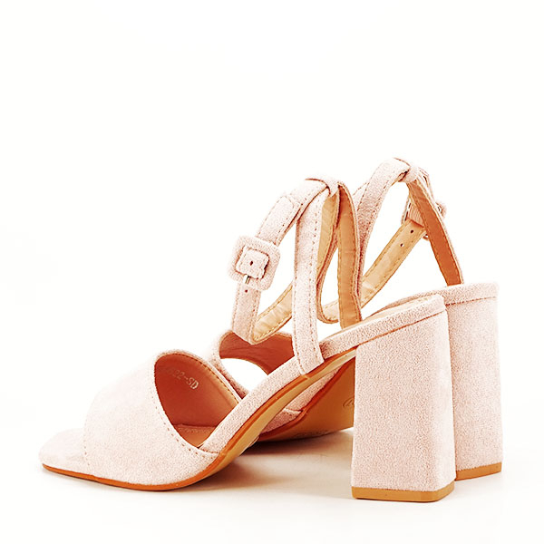 Sandale roz somon cu toc BL6522 130 [5]