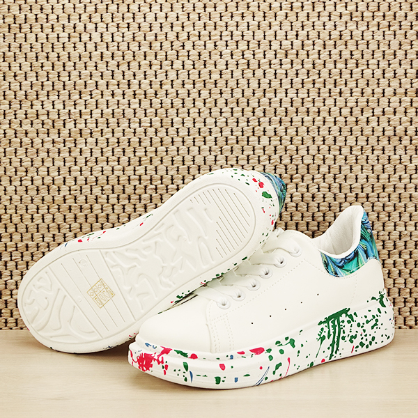 Sneakers alb cu albastru Larra M2 [8]