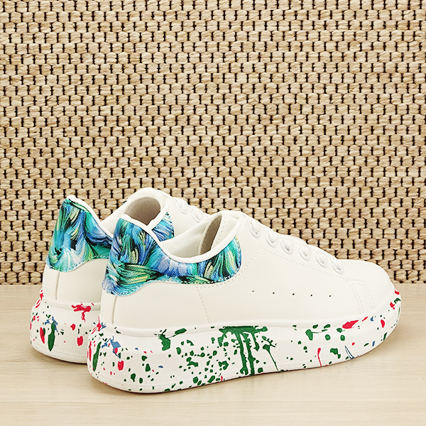 Sneakers alb cu albastru Larra M2 [5]