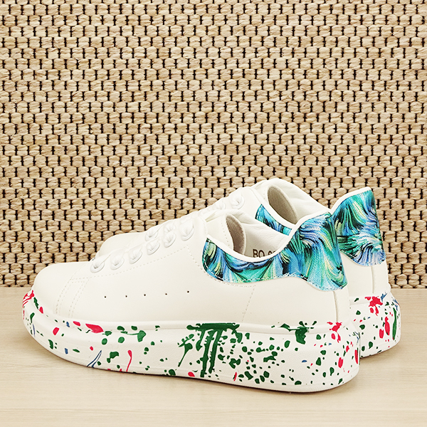 Sneakers alb cu albastru Larra M2 [4]
