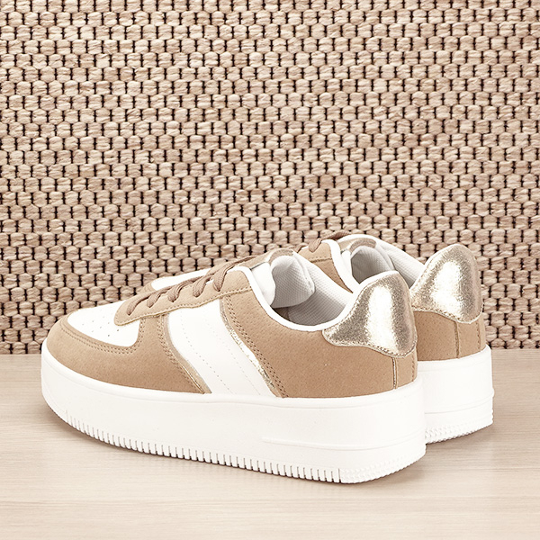 Sneakers alb cu bej Rania M2 [4]